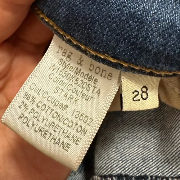 Rag & Bone Crop jeans with raw hems - Picture 4 of 5